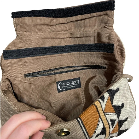 PATRICIA SMITH MOON BAG Vintage 1980 Aztec Bag - Picture 7 of 14